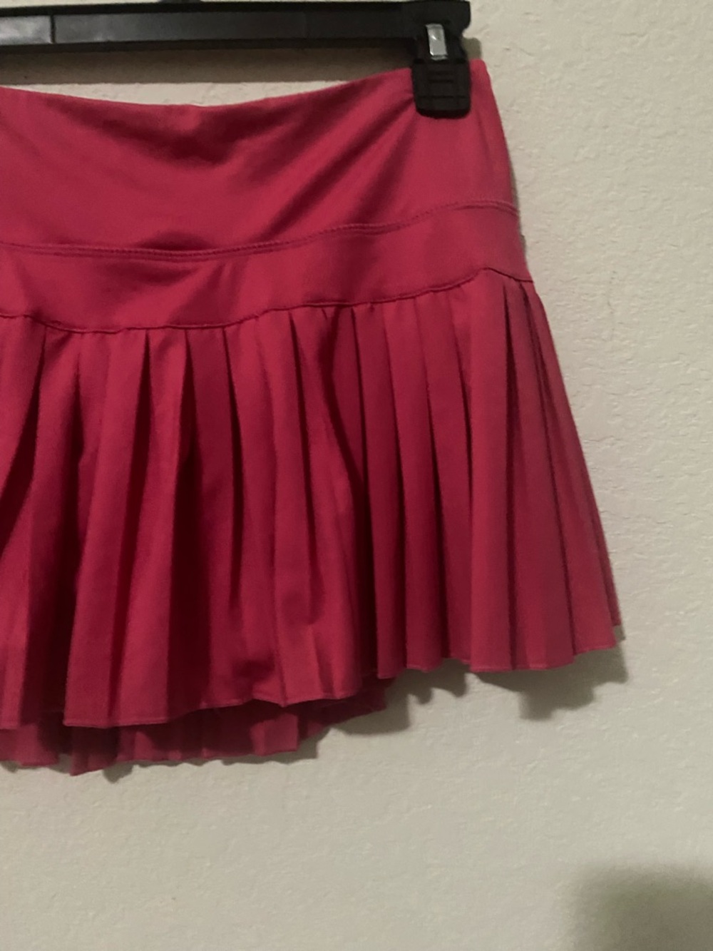 Gold Hinge Pink Pleated Tennis Pickleball Golf Attached Shorts Mini Skirt S - Picture 5 of 12